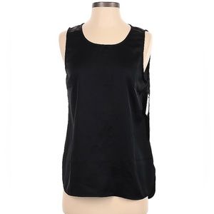 New with Tags Halogen Black Sleeveless Blouse Size Small